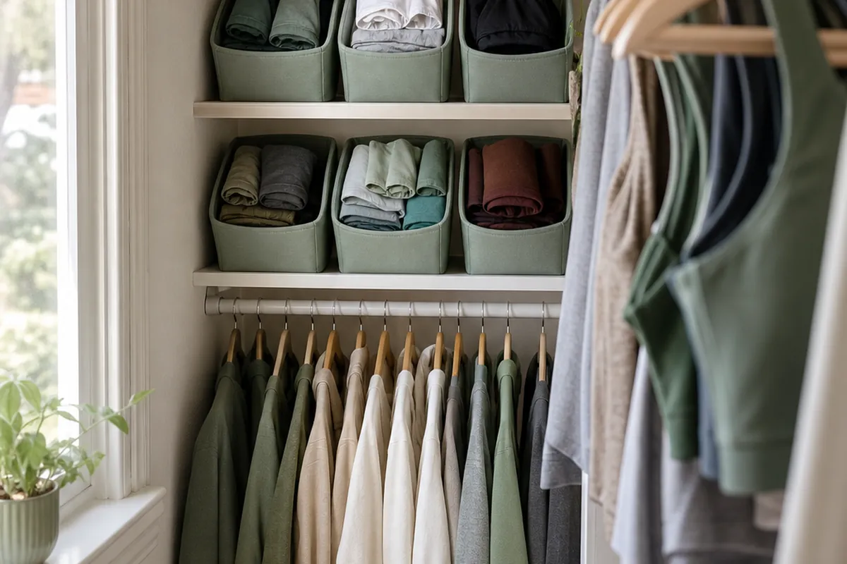 9 Activewear Storage Ideas for a Small Rental Closet