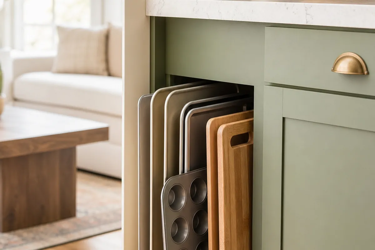 10 Baking Sheet Storage Ideas for a Kitchen With No Pantry