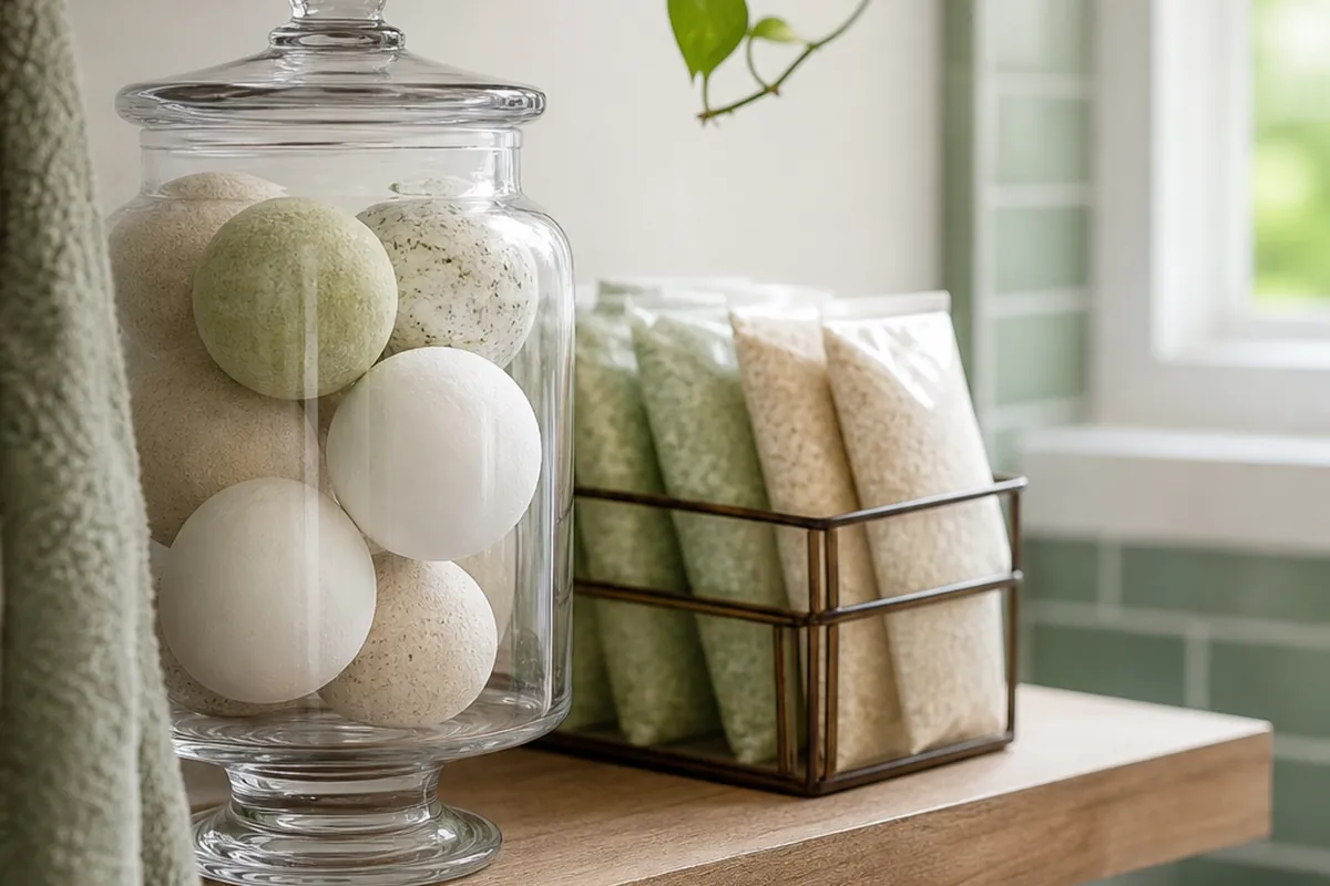 9 Bath Bomb and Bath Salt Storage Ideas for a Small Bathroom