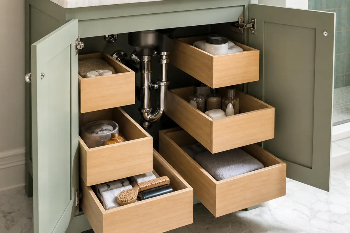 10 Bathroom Cabinet Organization Ideas for a Small Vanity
