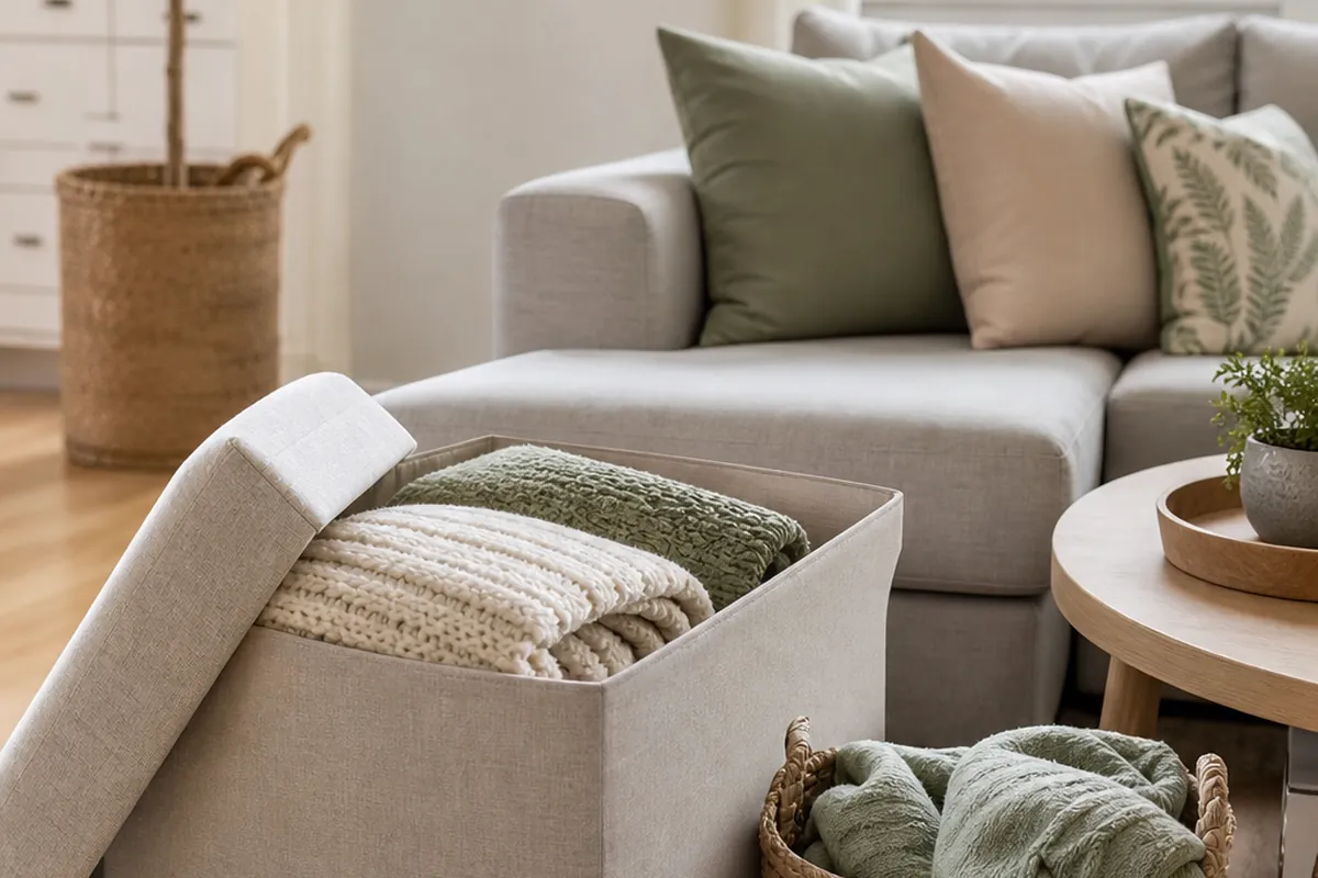 10 Blanket Storage Ideas That Look Good in a Living Room