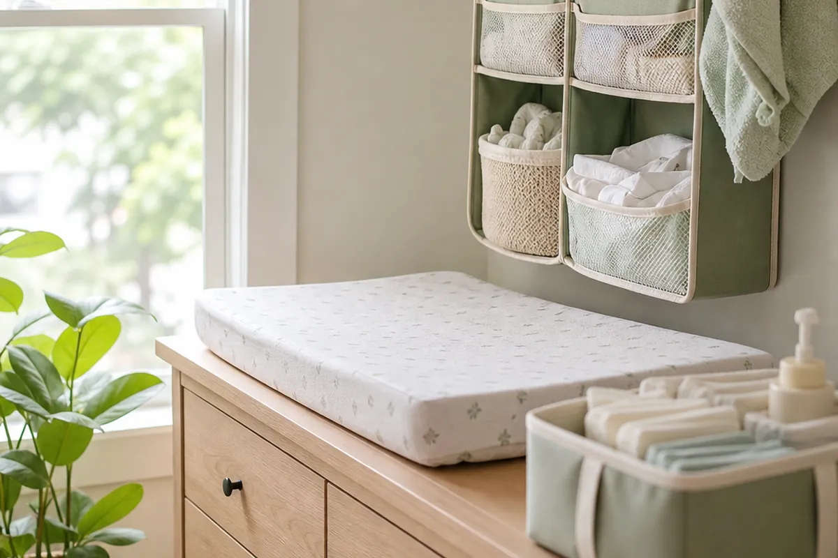 10 Changing Table Storage Ideas for a Small Nursery Corner
