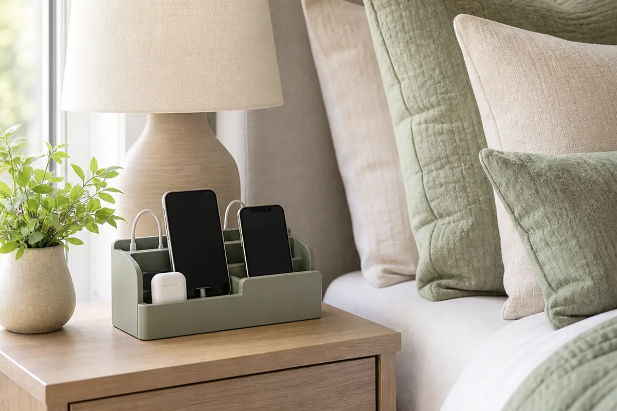 9 Charging Station Storage Ideas for a Small Bedroom