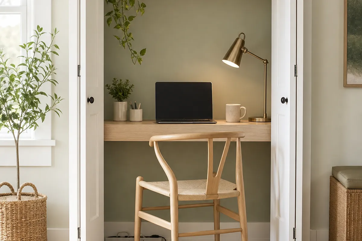10 Cloffice Ideas for Turning a Closet Into an Office