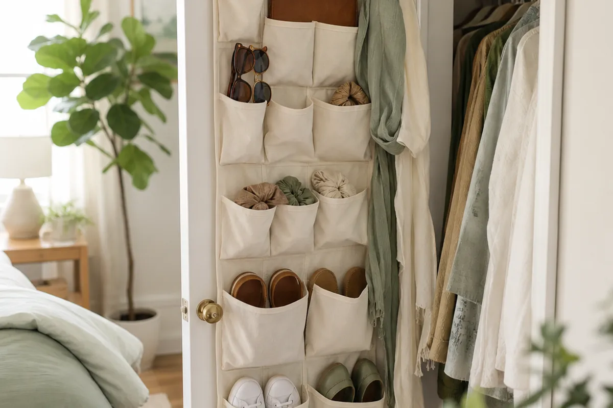 10 Closet Door Storage Ideas That Need No Drilling