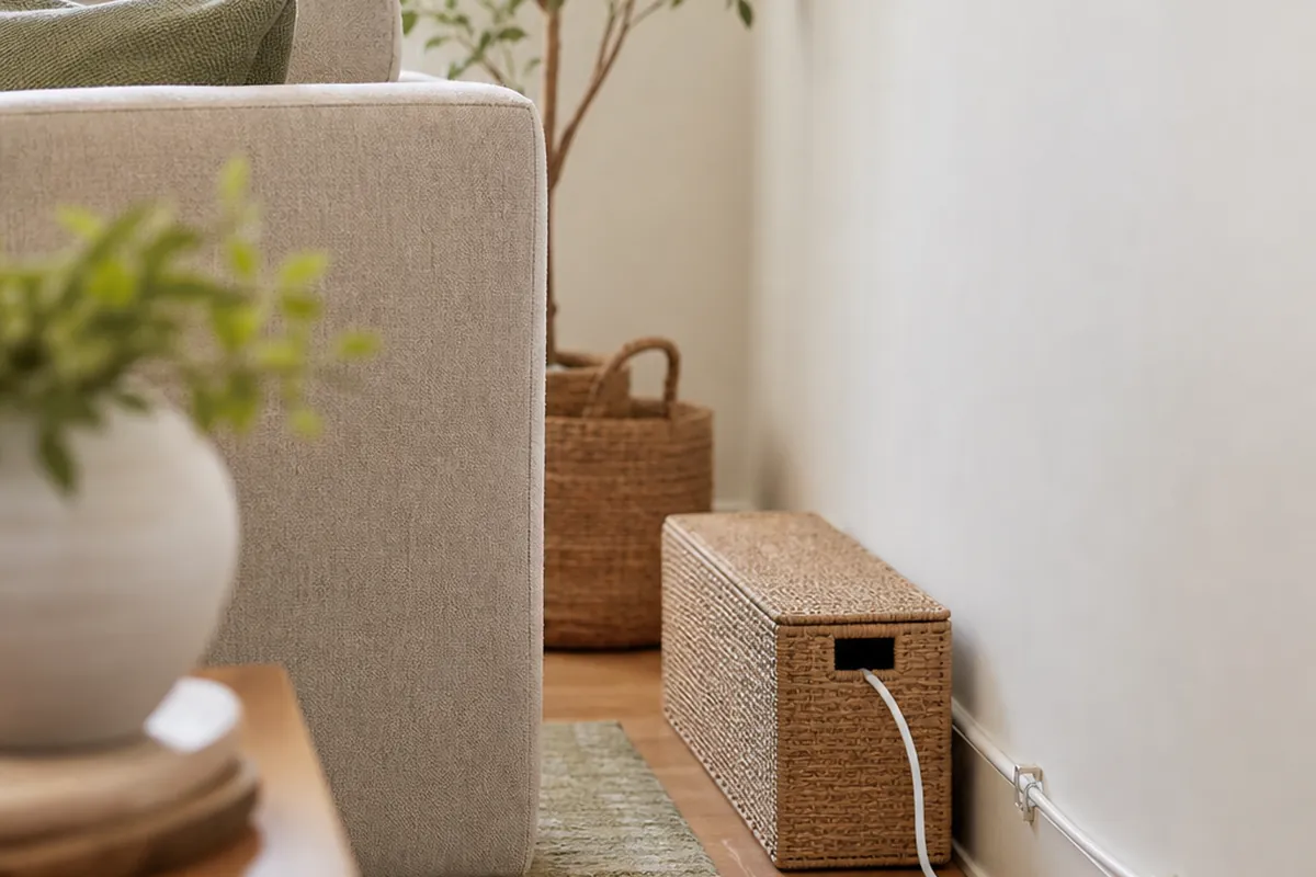 10 Cord Organization Ideas for a Small Living Room