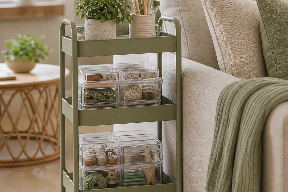 10 Craft Storage Ideas for Small Spaces Without a Craft Room