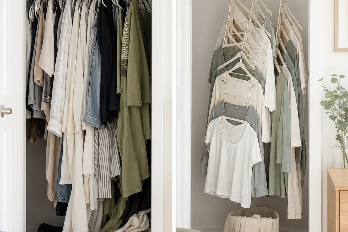 Double Closet Space as a Renter Without Any Renovating