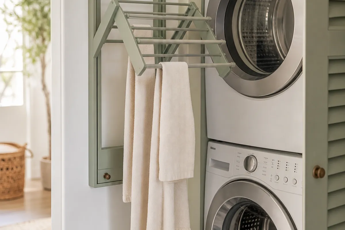 9 Drying Rack Storage Ideas for a Small Laundry Space