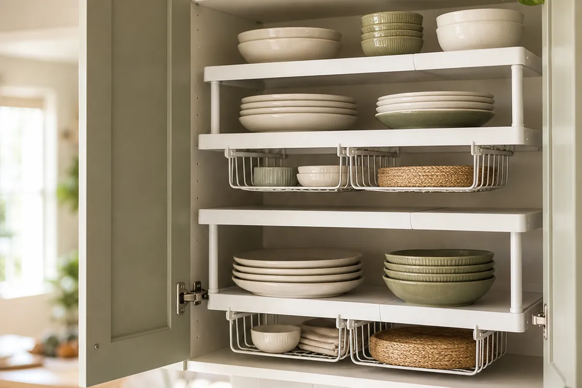 12 Kitchen Cabinet Organization Ideas for Cramped Cupboards