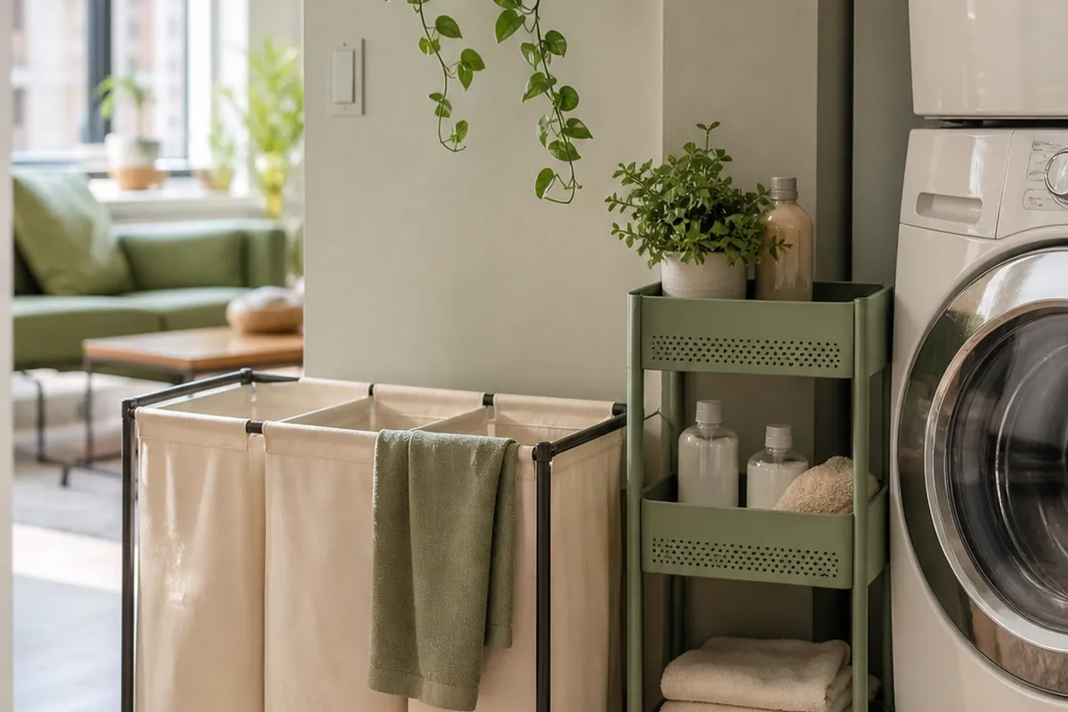10 Laundry Basket Storage Ideas for a Small Apartment