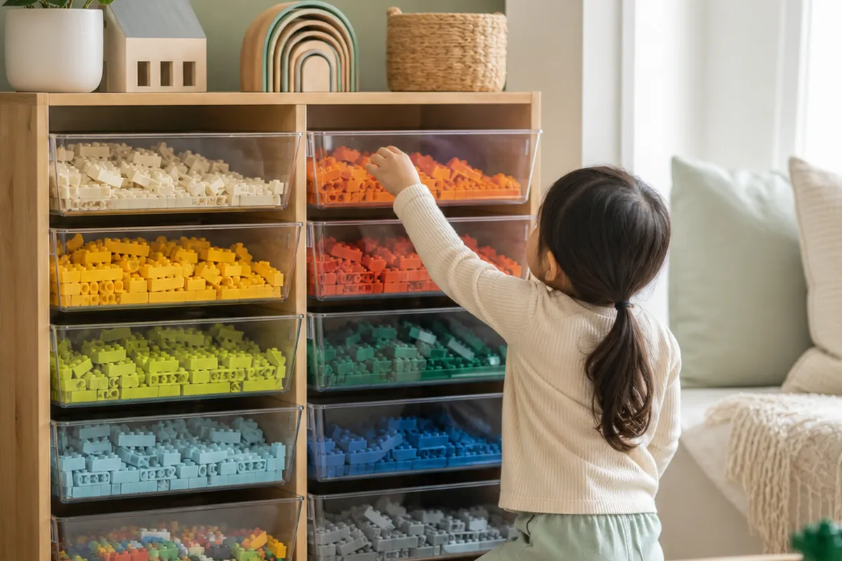 10 LEGO and Building Block Storage Ideas for a Playroom