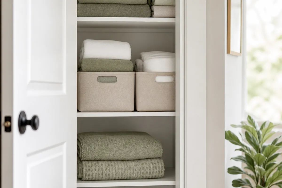 14 Linen Closet Organization Ideas That Actually Hold