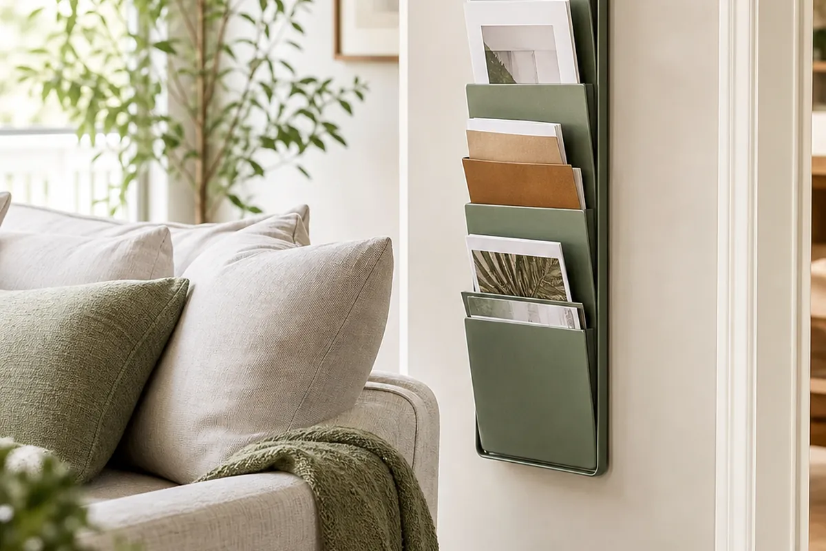 10 Magazine and Mail Storage Ideas for a Small Living Room