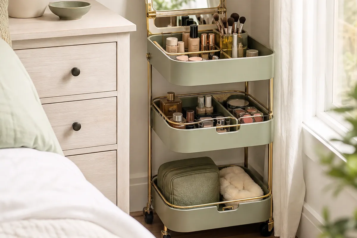 9 Makeup Vanity Storage Ideas for a Small Bedroom Corner