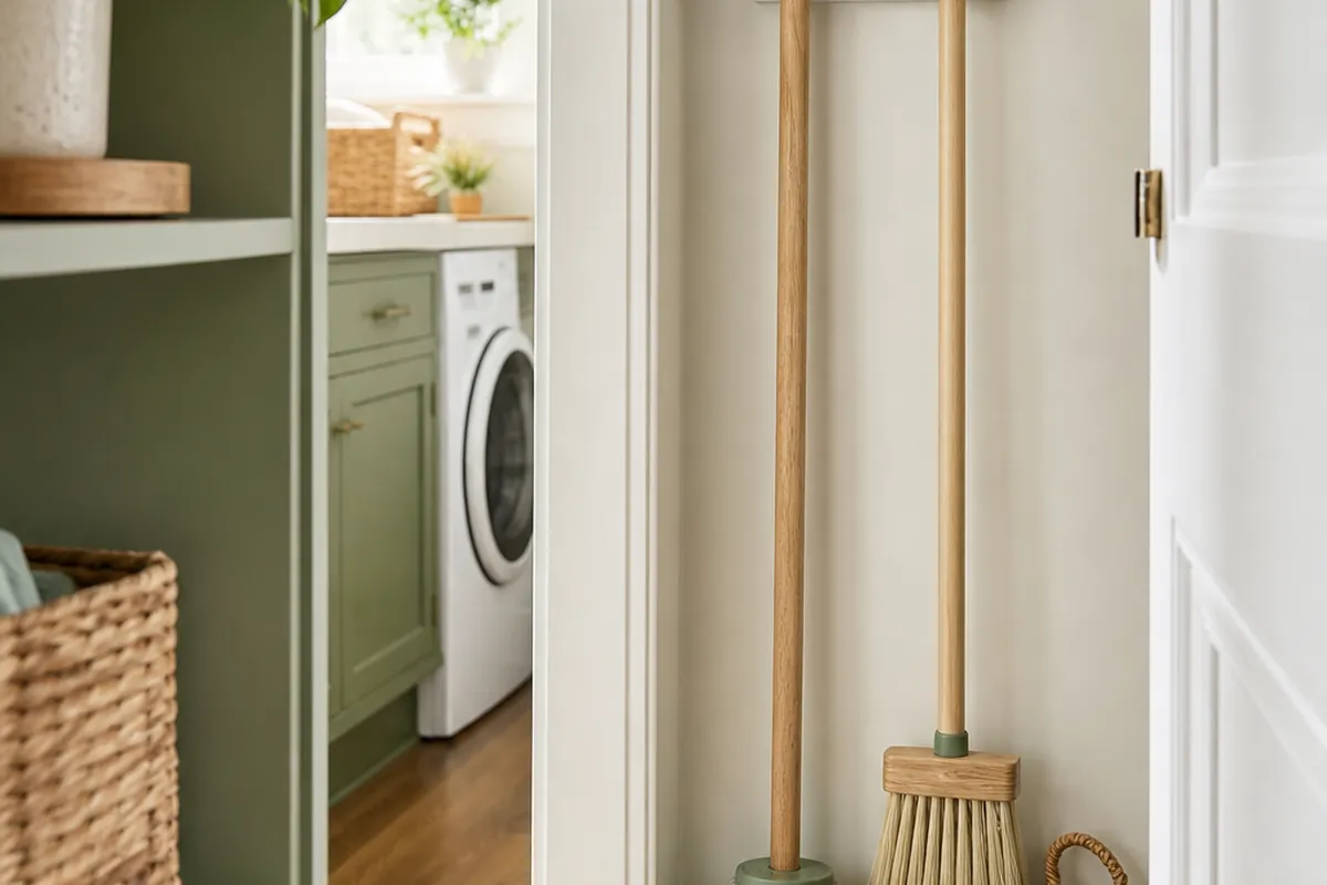 9 Mop and Broom Storage Ideas for a Small Utility Closet