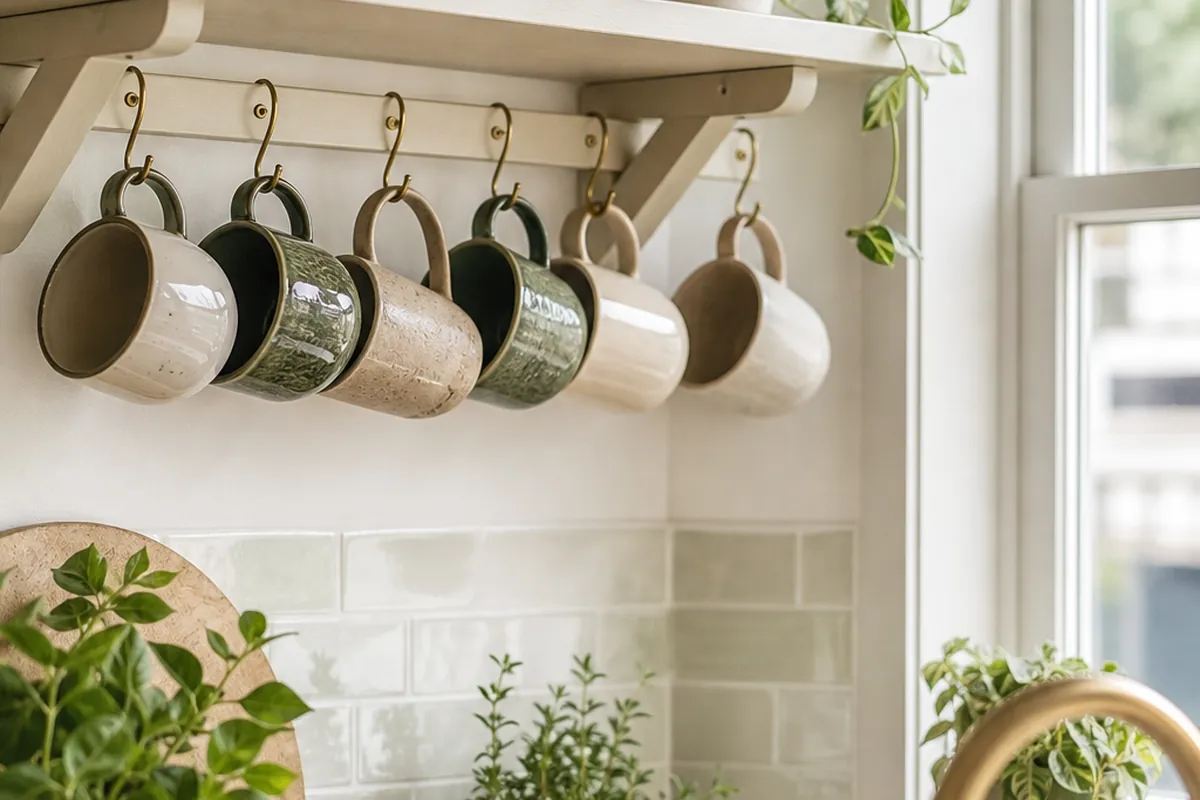9 Mug Storage Ideas for a Kitchen With No Cabinet Space
