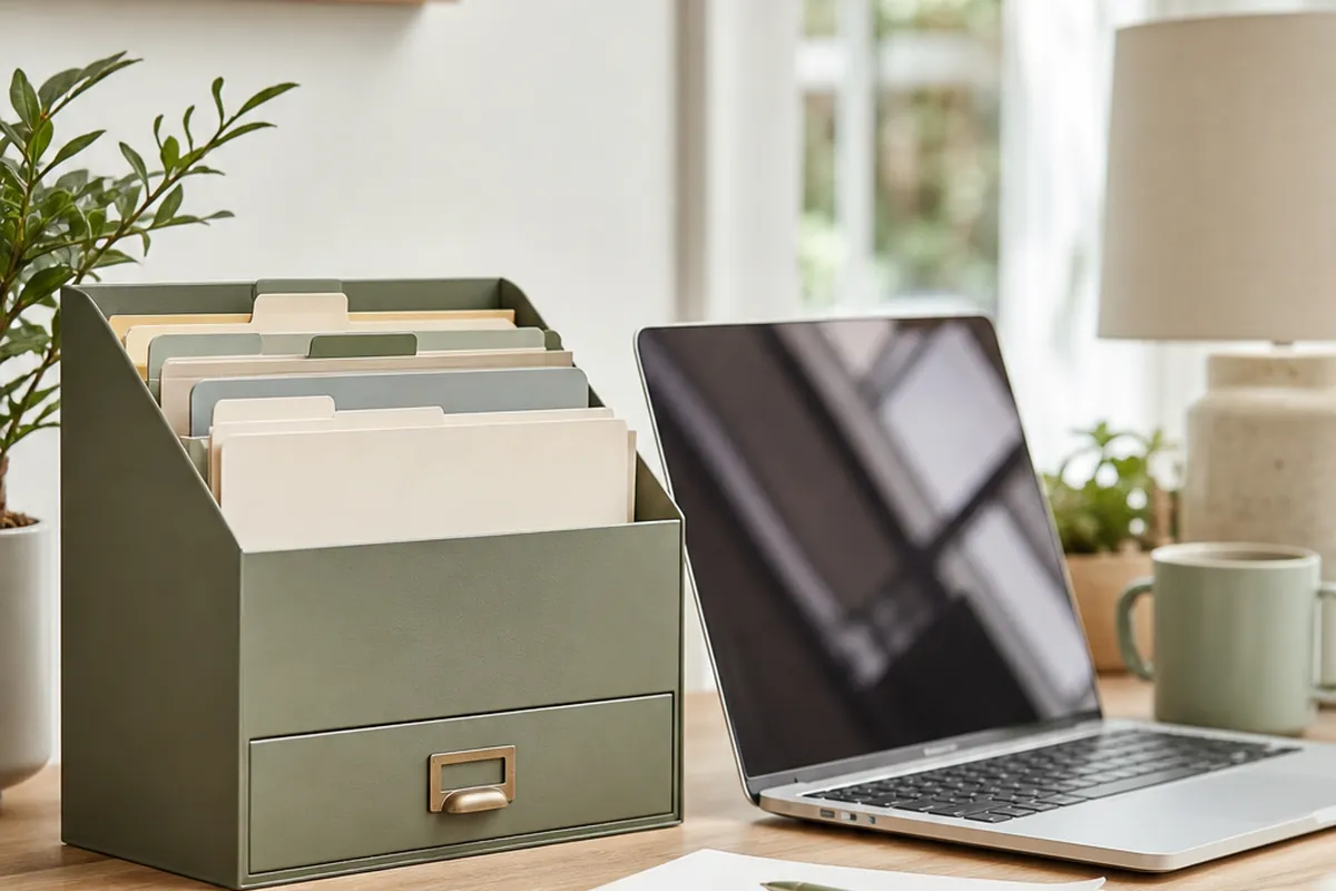 10 Paperwork Storage Ideas for a Small Home Office Desk