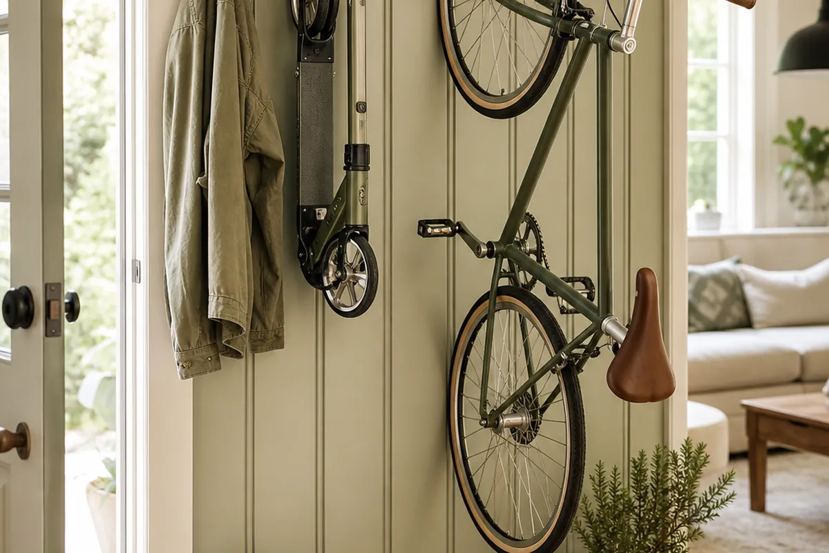9 Scooter and Bike Storage Ideas for a Small Entryway