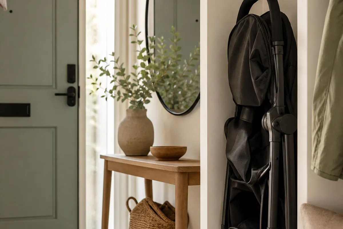 9 Stroller Storage Ideas for a Small Apartment Entryway