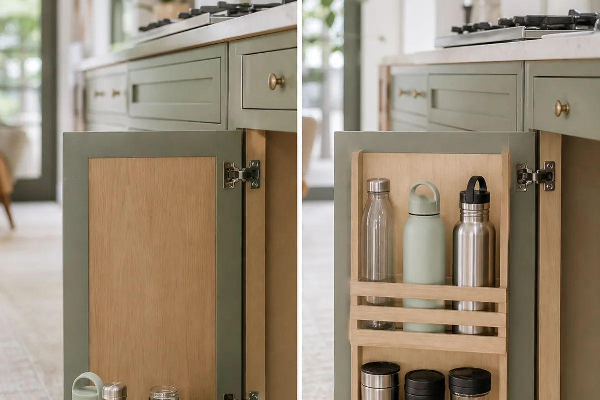 9 Water Bottle Storage Ideas for a Small Kitchen Cabinet
