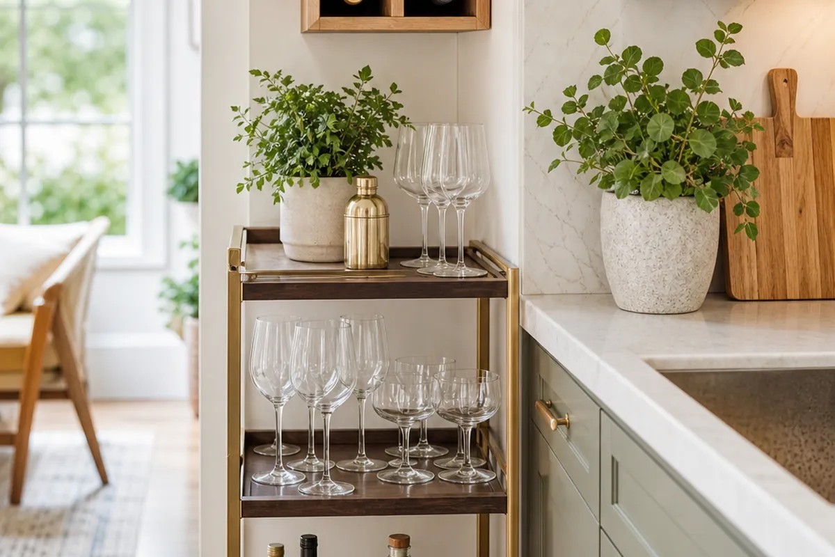 9 Wine and Bar Storage Ideas for a Small Kitchen Counter