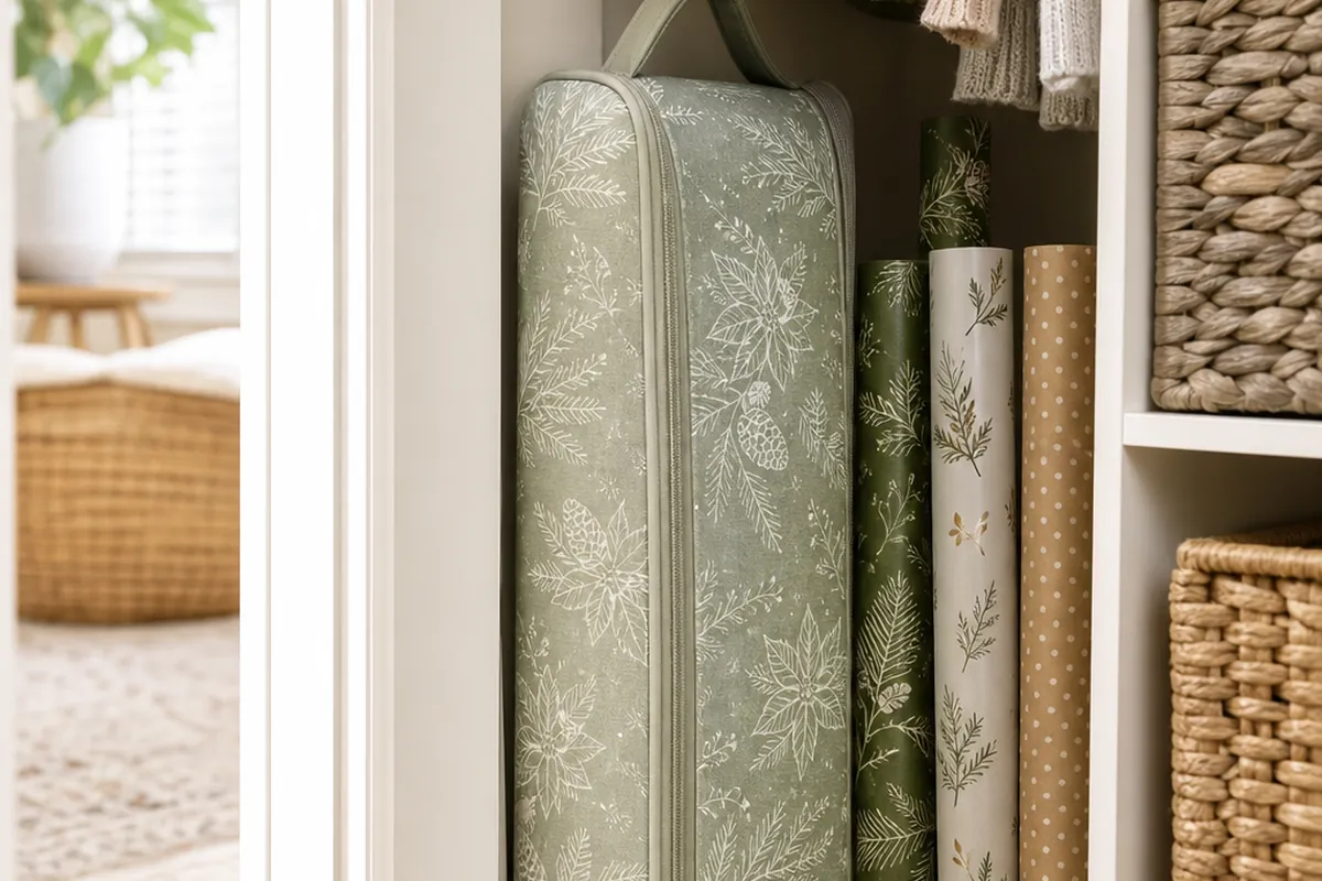 8 Wrapping Paper Storage Ideas for a Small Apartment