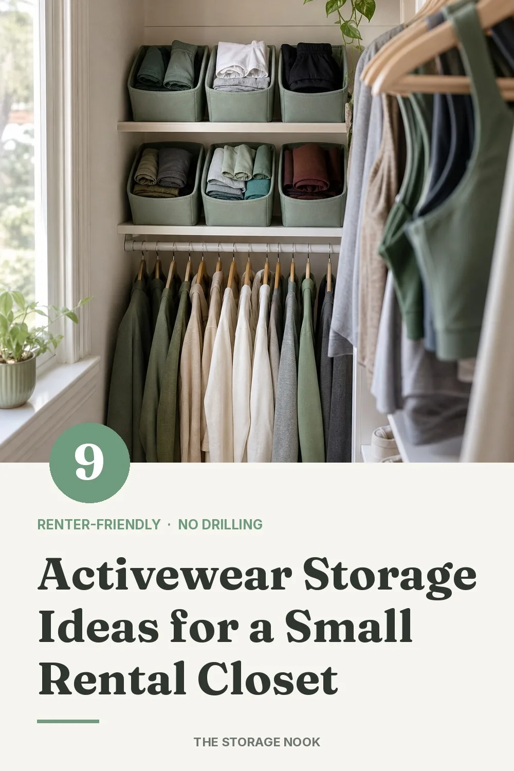 9 Activewear Storage Ideas for a Small Rental Closet