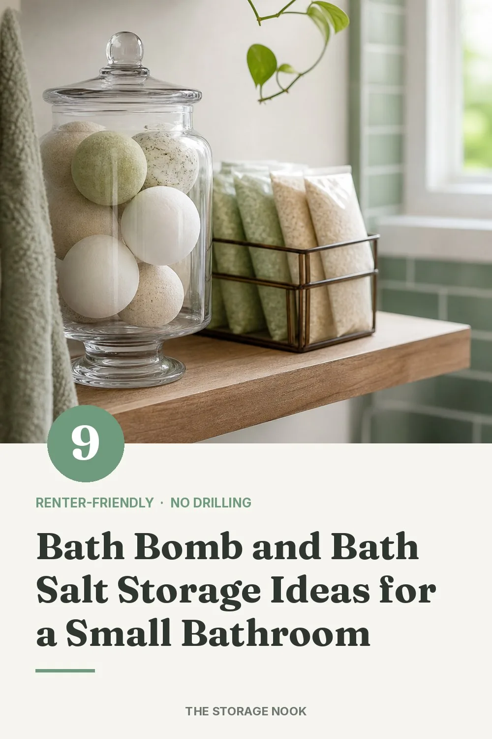 9 Bath Bomb and Bath Salt Storage Ideas for a Small Bathroom