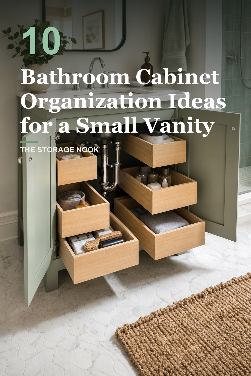 10 Bathroom Cabinet Organization Ideas for a Small Vanity