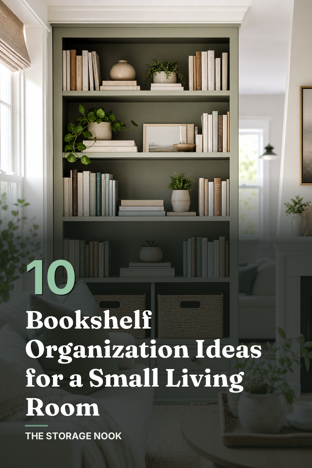 10 Bookshelf Organization Ideas for a Small Living Room