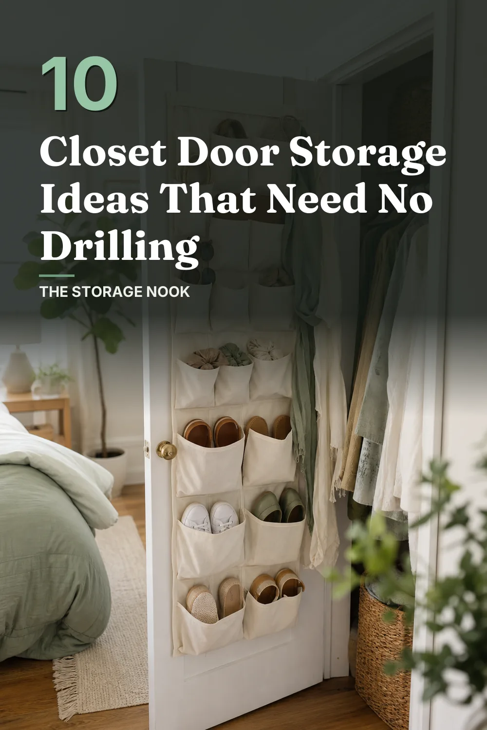 10 Closet Door Storage Ideas That Need No Drilling