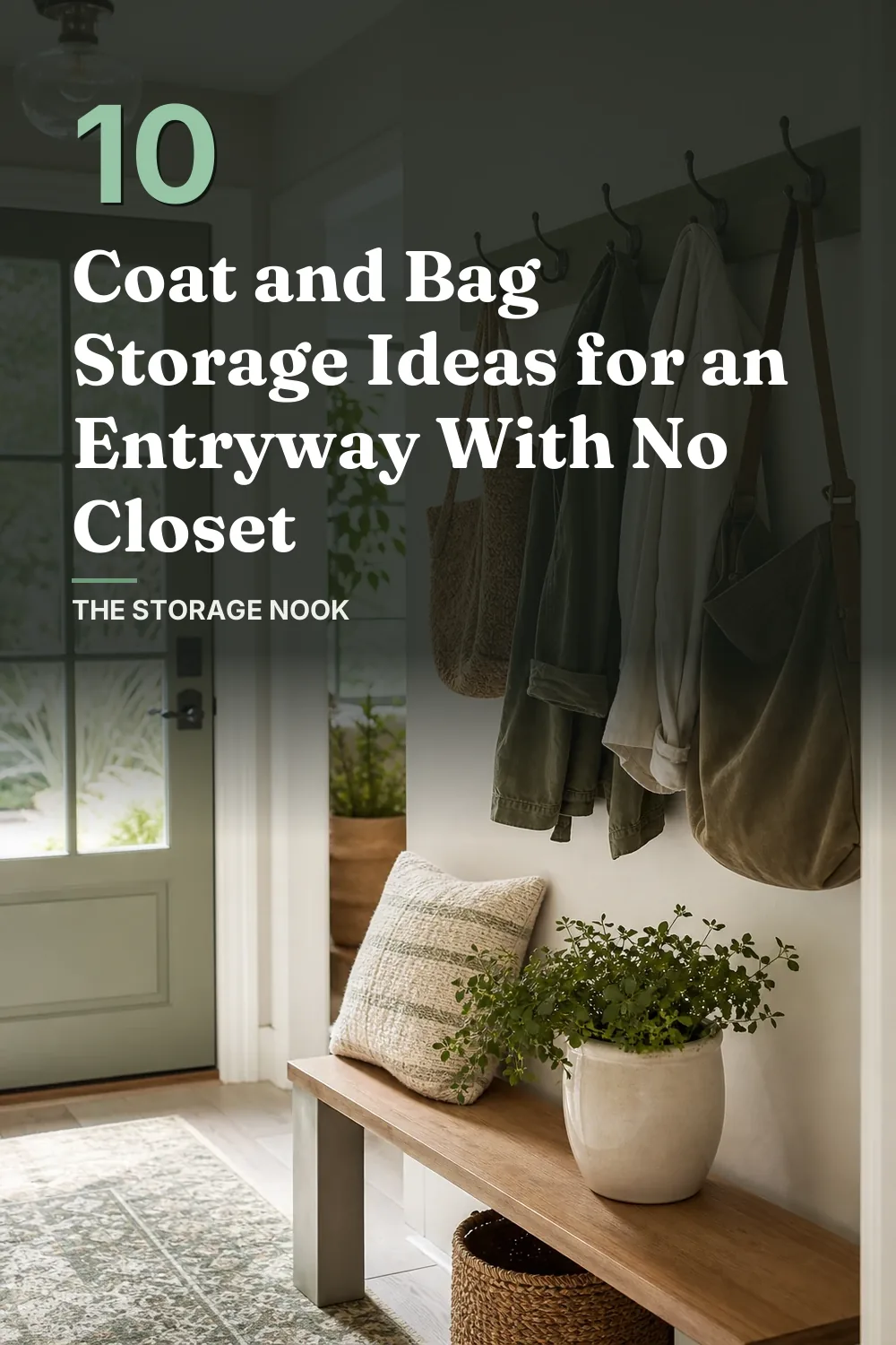10 Coat and Bag Storage Ideas for an Entryway Without a Closet