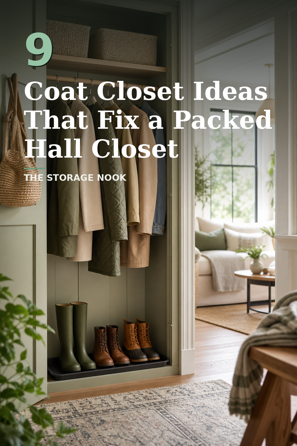 9 Coat Closet Organization Ideas for a Packed Hall Closet