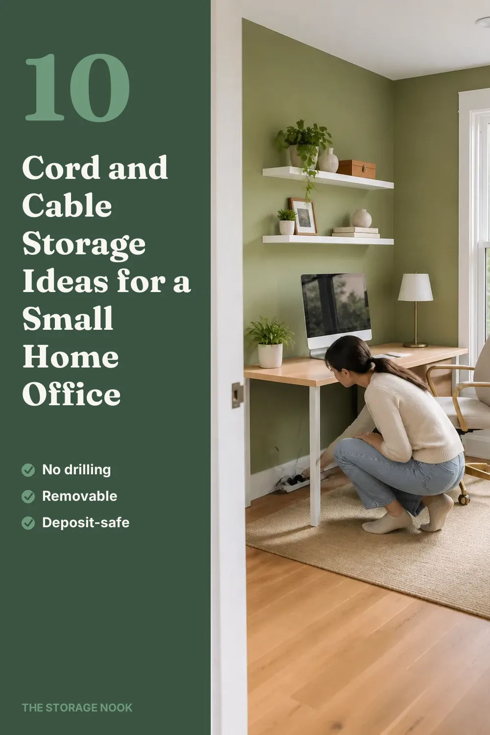 10 Cord and Cable Storage Ideas for a Small Home Office