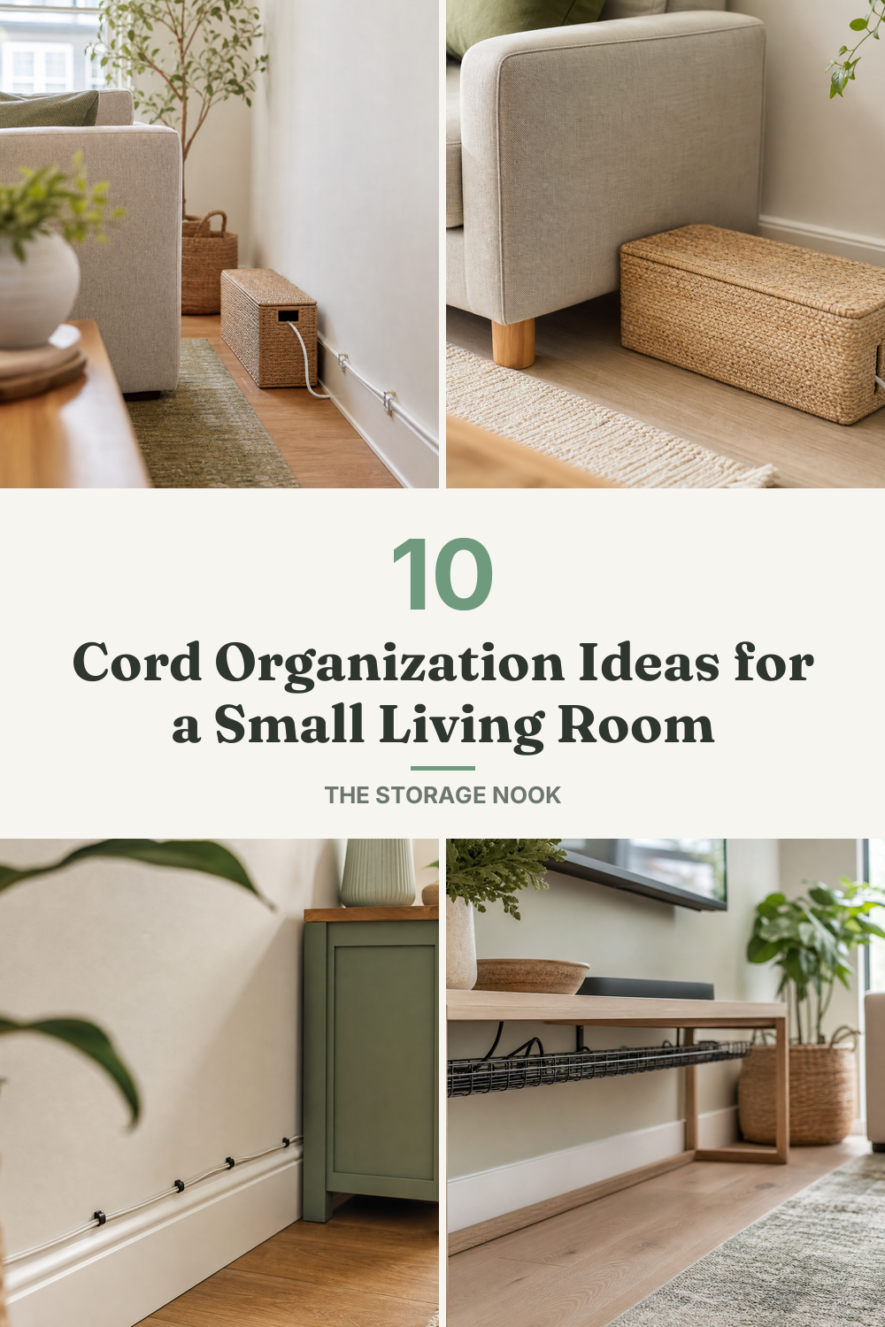10 Cord Organization Ideas for a Small Living Room
