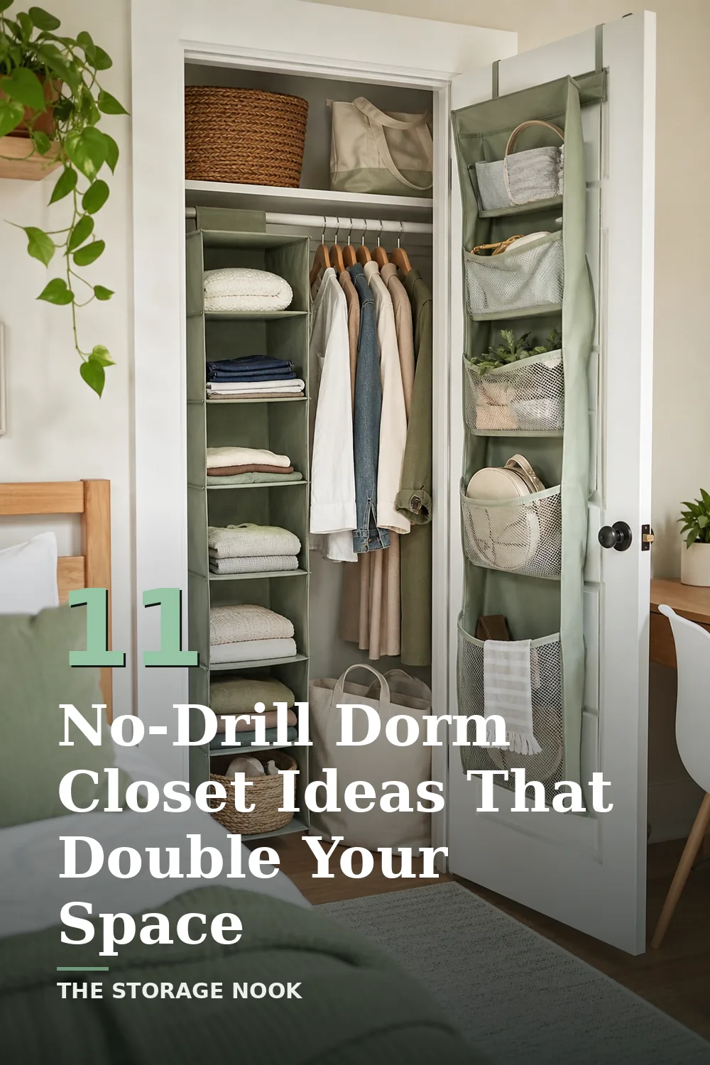 Dorm Closet Organization: 11 No-Drill Ideas for Tiny Closets