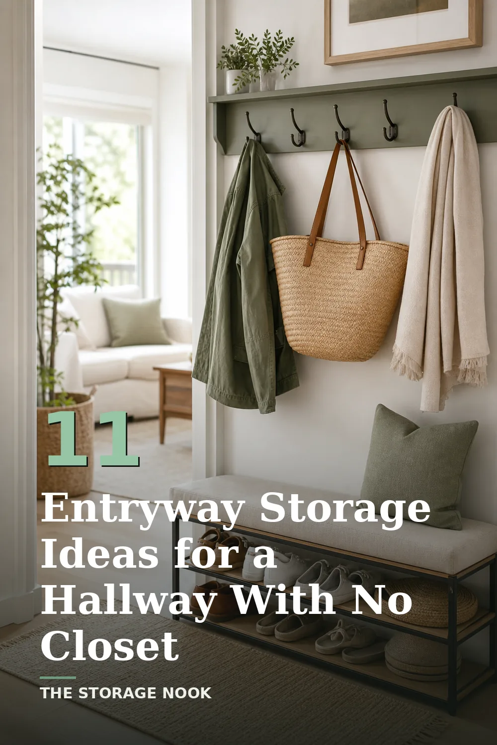 11 Smart Entryway Storage Ideas for a Hallway With No Closet
