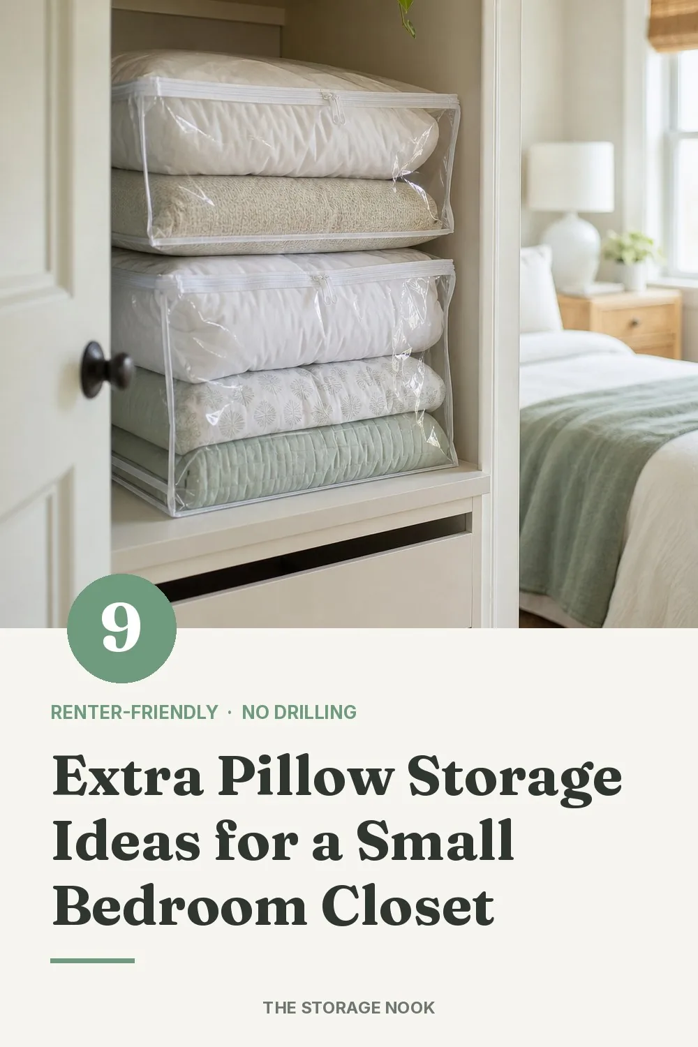 9 Extra Pillow Storage Ideas for a Small Bedroom Closet