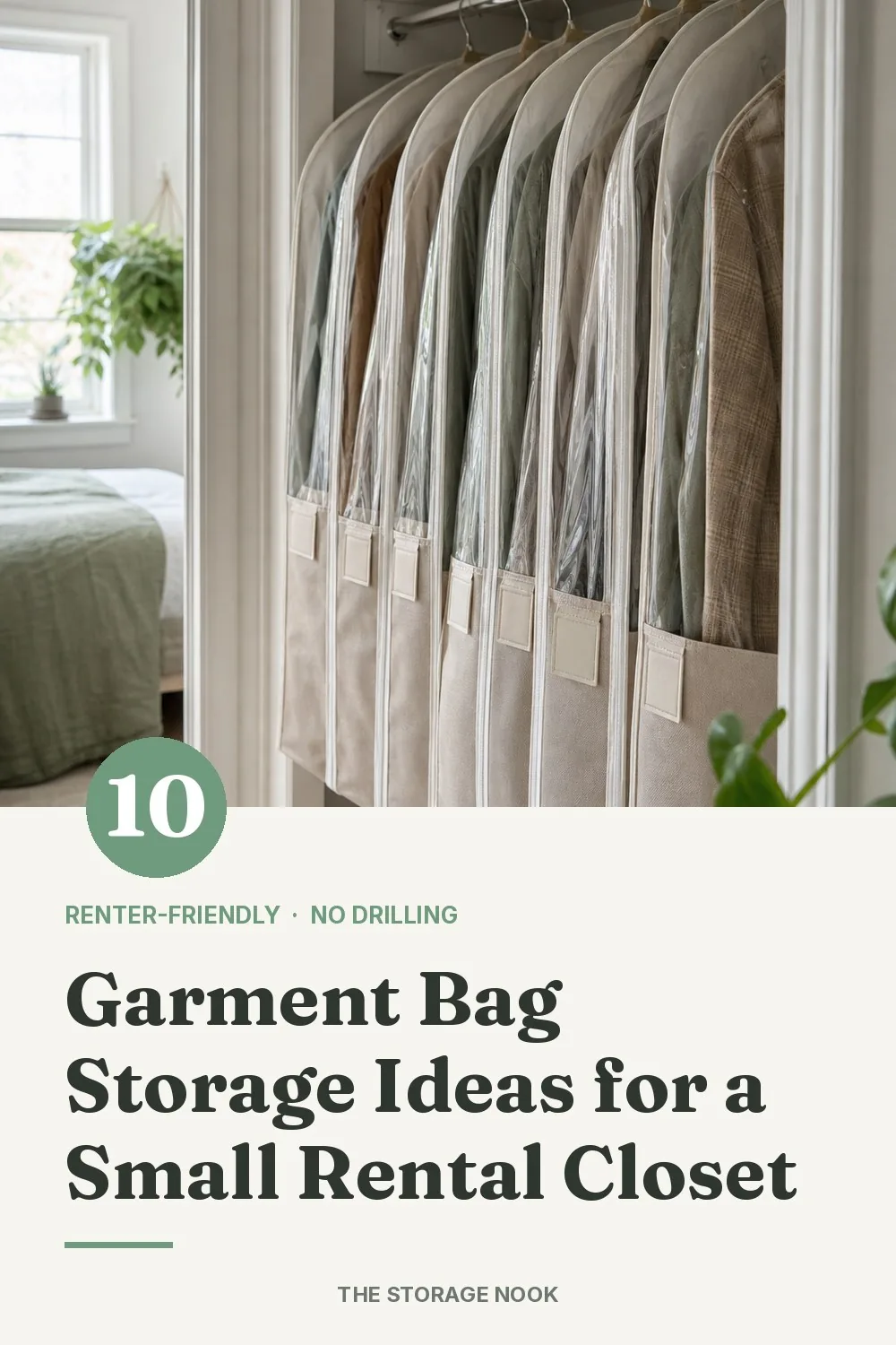 10 Garment Bag Storage Ideas for a Small Rental Closet