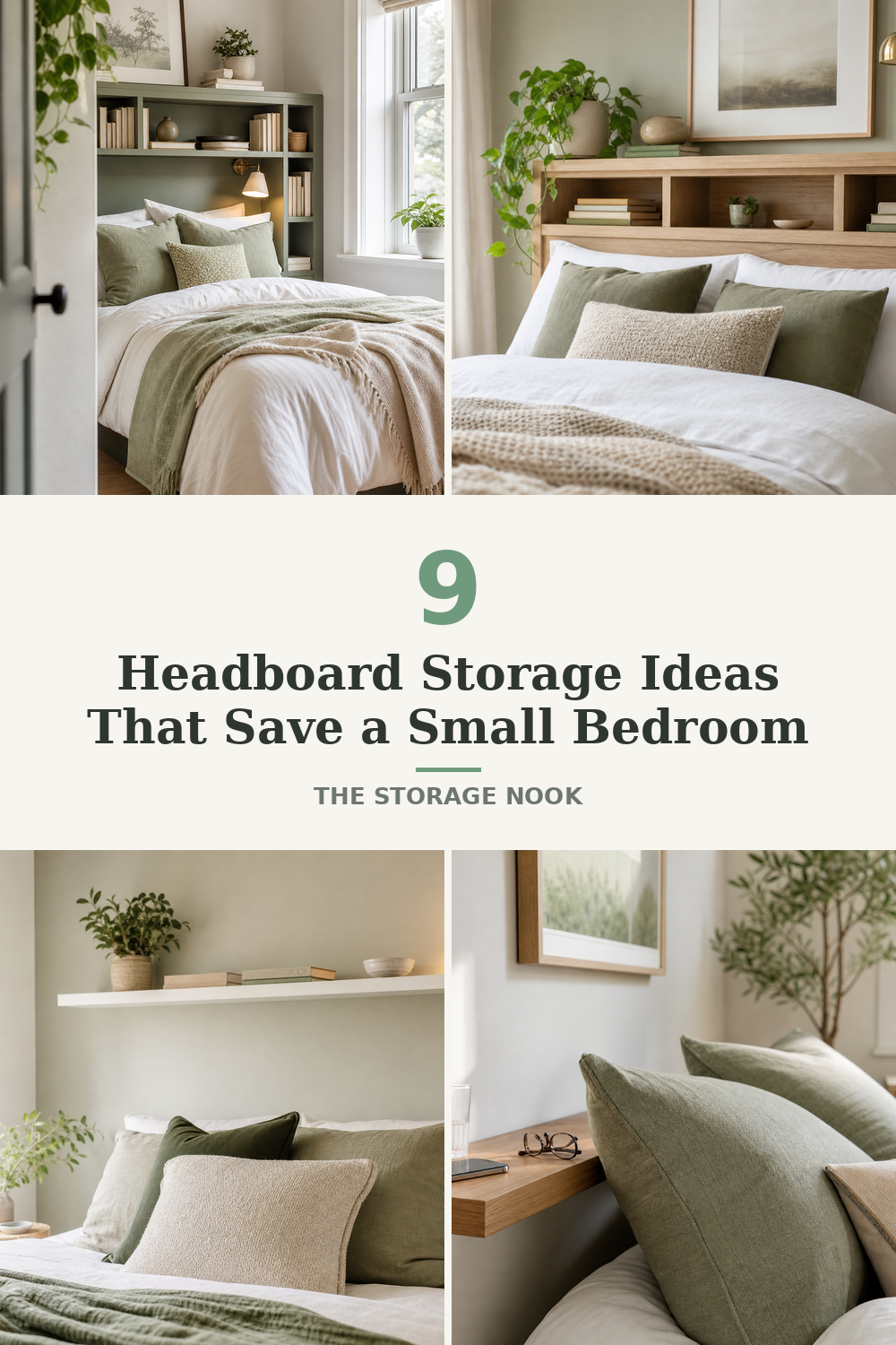 Headboard Storage for a Small Bedroom: 9 Ideas That Work