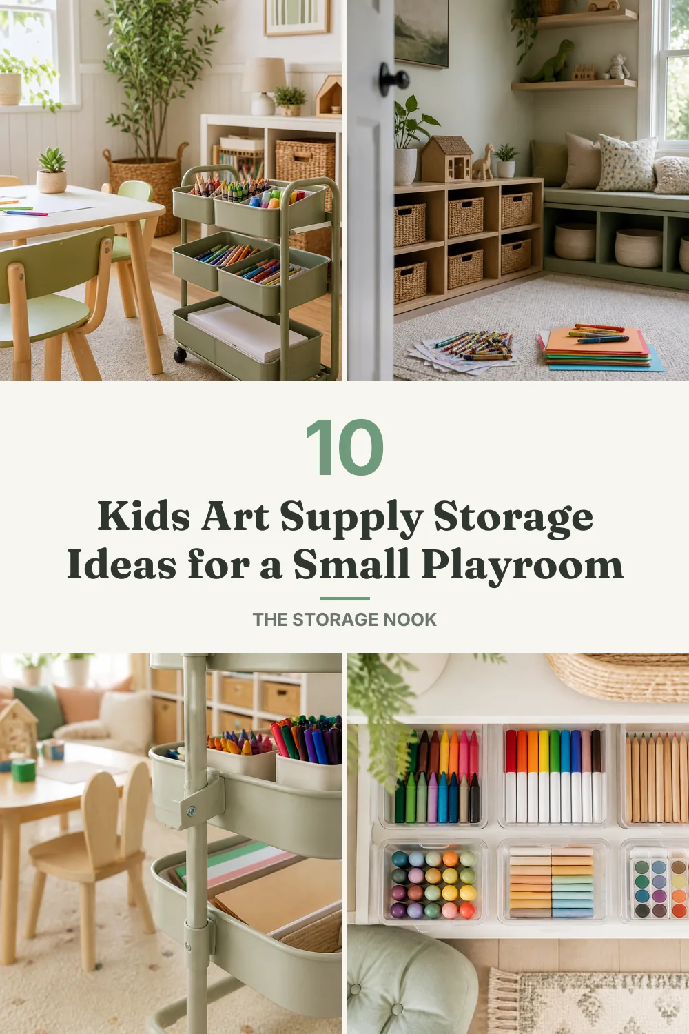 10 Kids Art Supply Storage Ideas for a Small Playroom