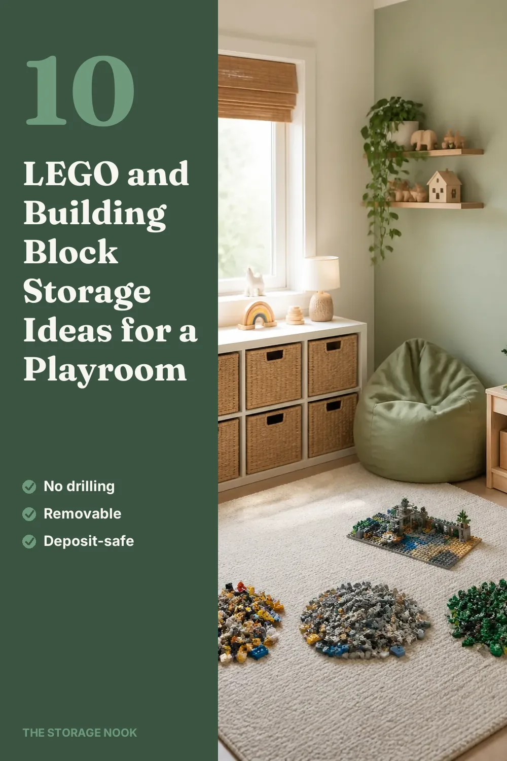 10 LEGO and Building Block Storage Ideas for a Playroom