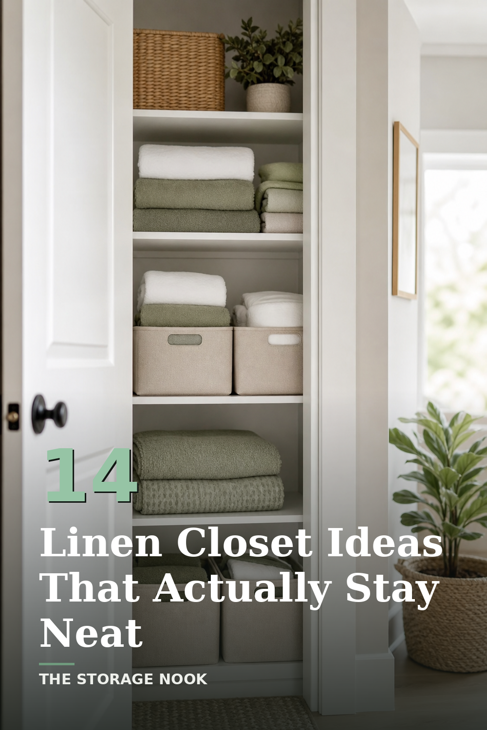 14 Linen Closet Organization Ideas That Actually Hold