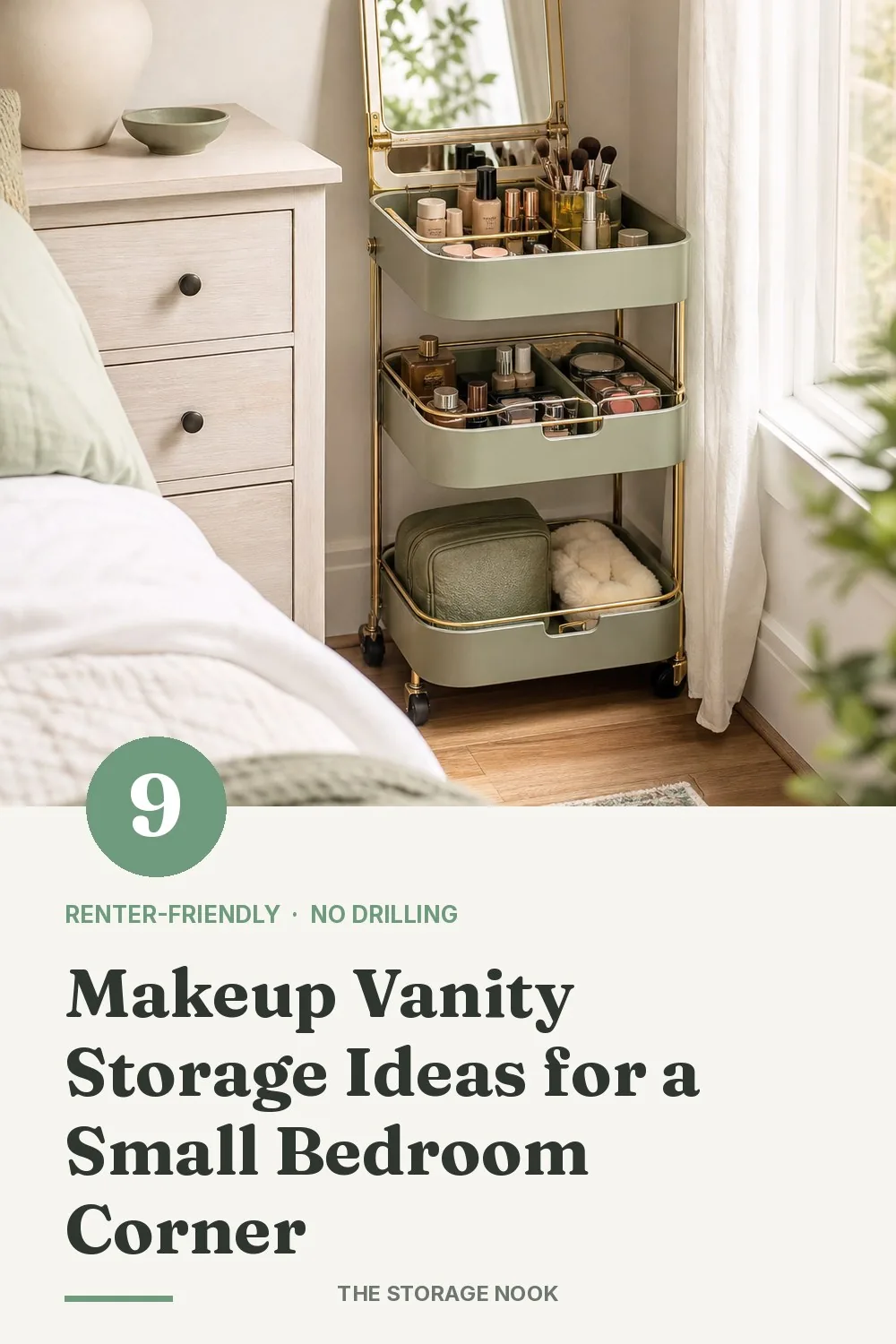 9 Makeup Vanity Storage Ideas for a Small Bedroom Corner