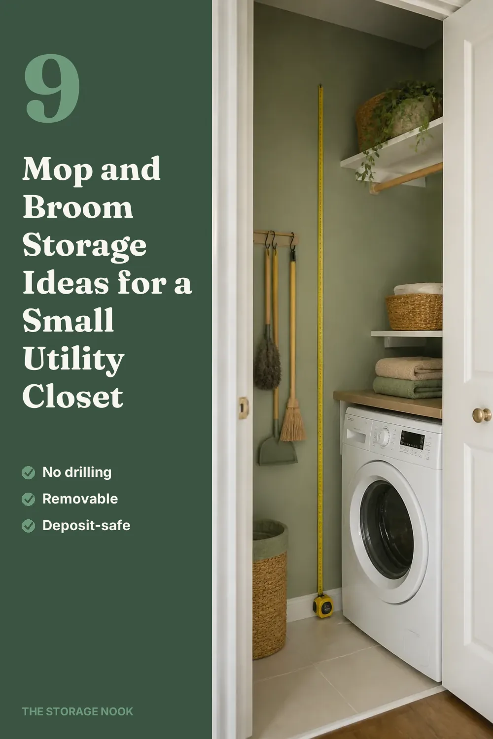 9 Mop and Broom Storage Ideas for a Small Utility Closet