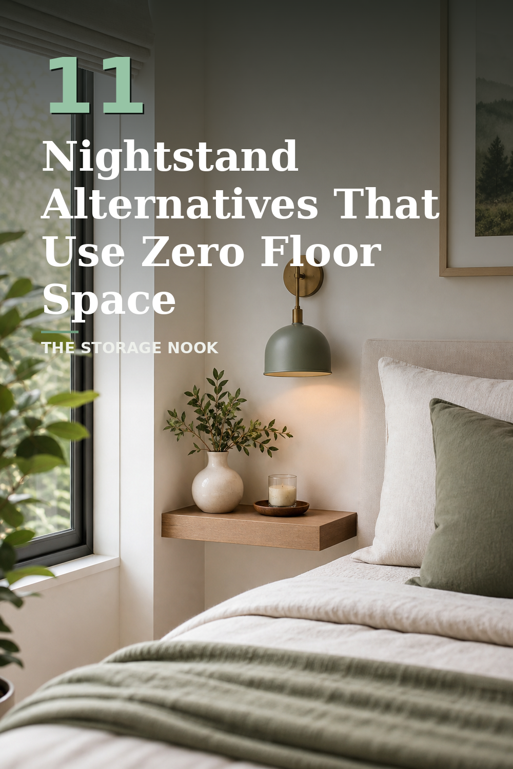 11 Nightstand Alternatives for a Small Bedroom With No Floor Space