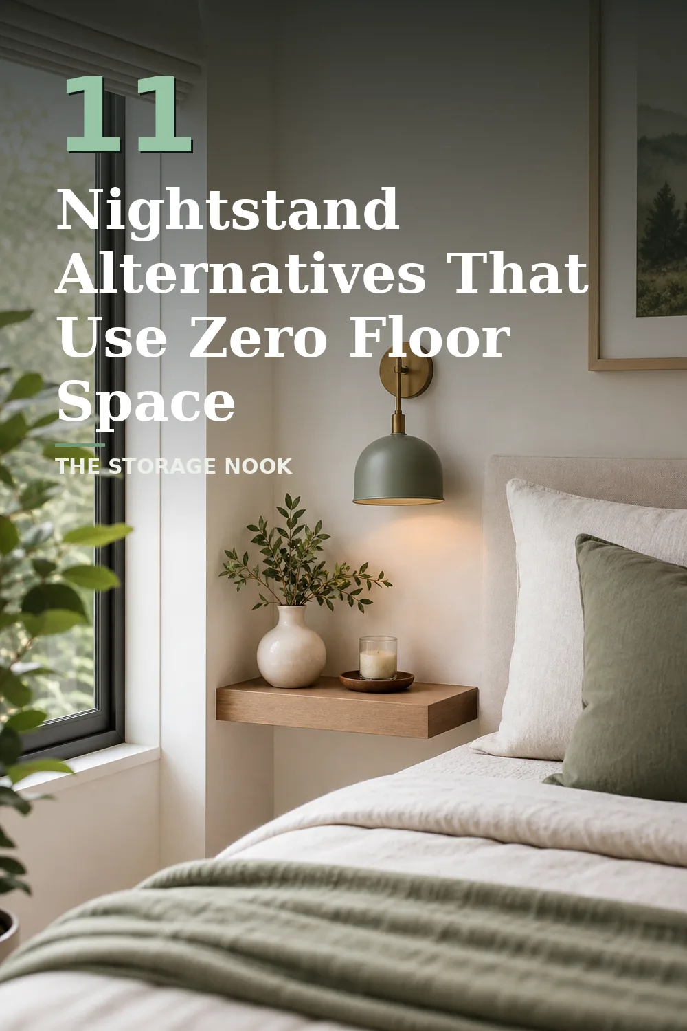 11 Nightstand Alternatives for a Small Bedroom With No Floor Space