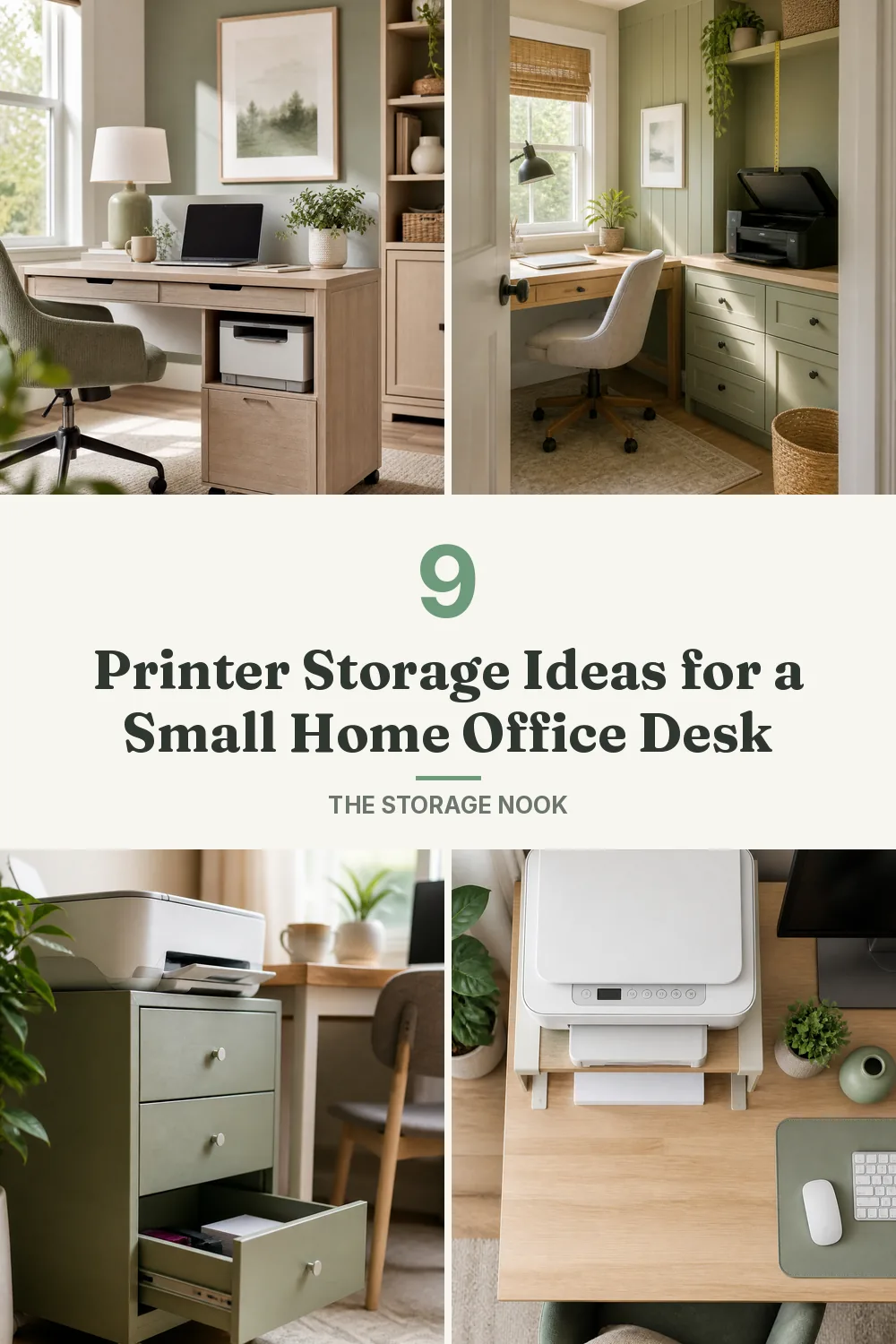9 Printer Storage Ideas for a Small Home Office Desk