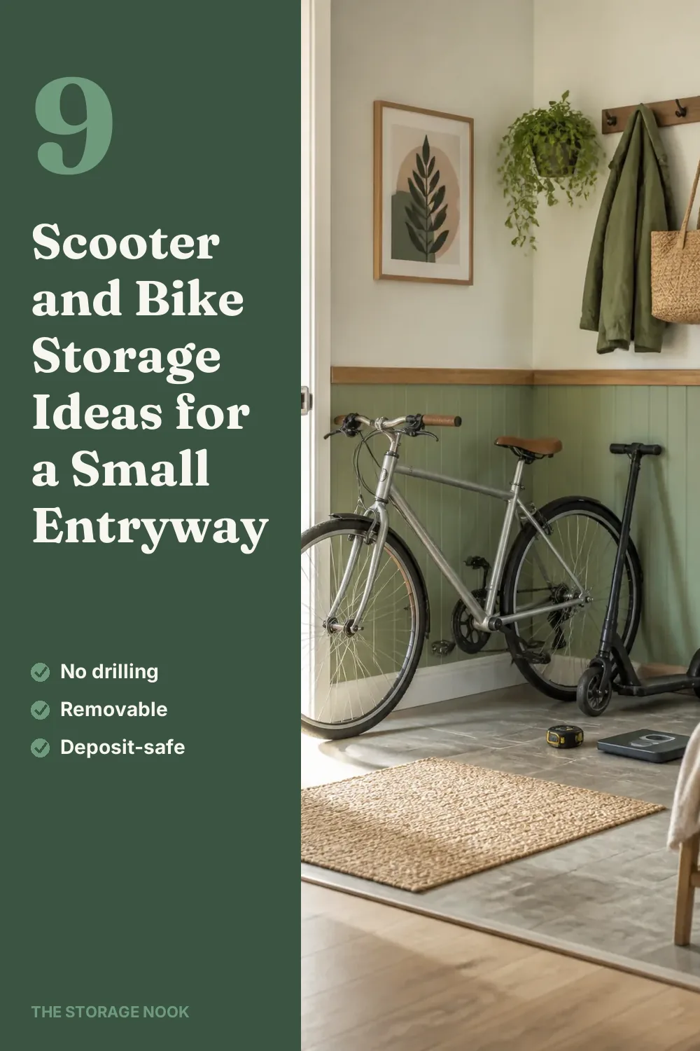9 Scooter and Bike Storage Ideas for a Small Entryway